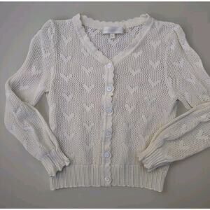 LoveShackFancyGirls' Knit Cardigan Size 10Years Organic‎ Cotton